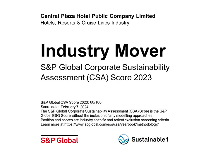 Industry Mover 2024 S & P Global Corporate Sustainability Assessment (CSA)