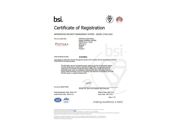 Information Security Management System – ISO/IEC 27001:2022 Certification